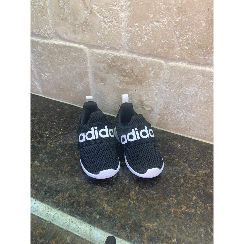 Adidas Lite Racer Adapt 4.0 Toddler Sneakers - Black/White - 5K - NEW - Picture 2 of 7